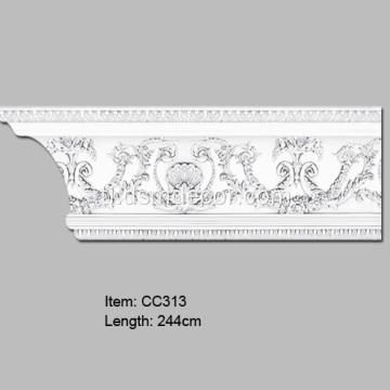 Malaking Laki na Polyurethane Decorative Crown Mouldings